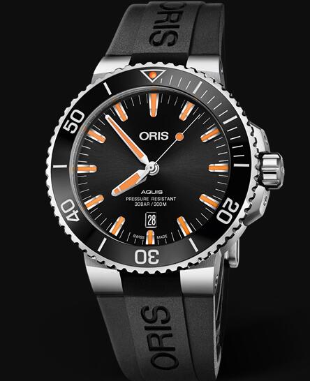 Review Oris Aquis Date 43.5mm Replica Watch 01 733 7730 4159-07 4 24 64EB